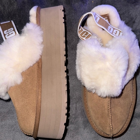 New Ugg Funkette Slippers - Chestnut - Picture 5 of 7
